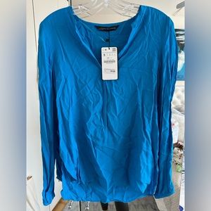Zara Blue Blouse
